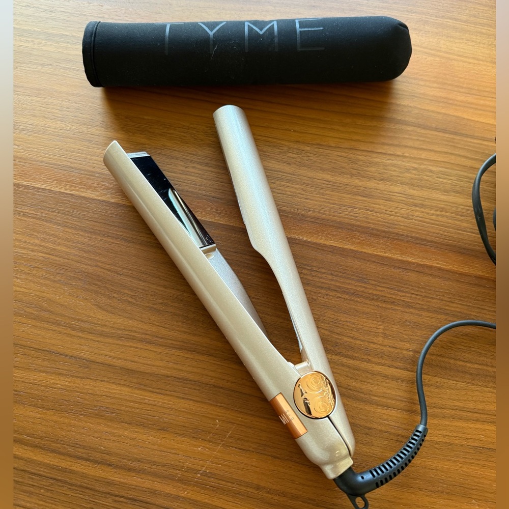 TYME Gold and Black Hair Straightener